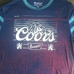 MillerCoors licensed Men's 2XL burnout  T-SHIRT